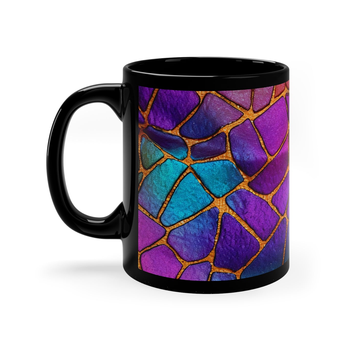 Dragon Scale Treasures 11oz Black Mug