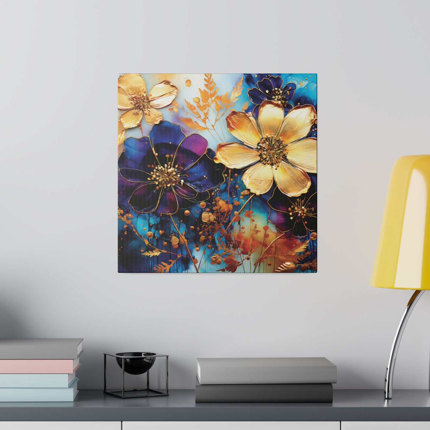 Mystic Petals Wrapped Canvas