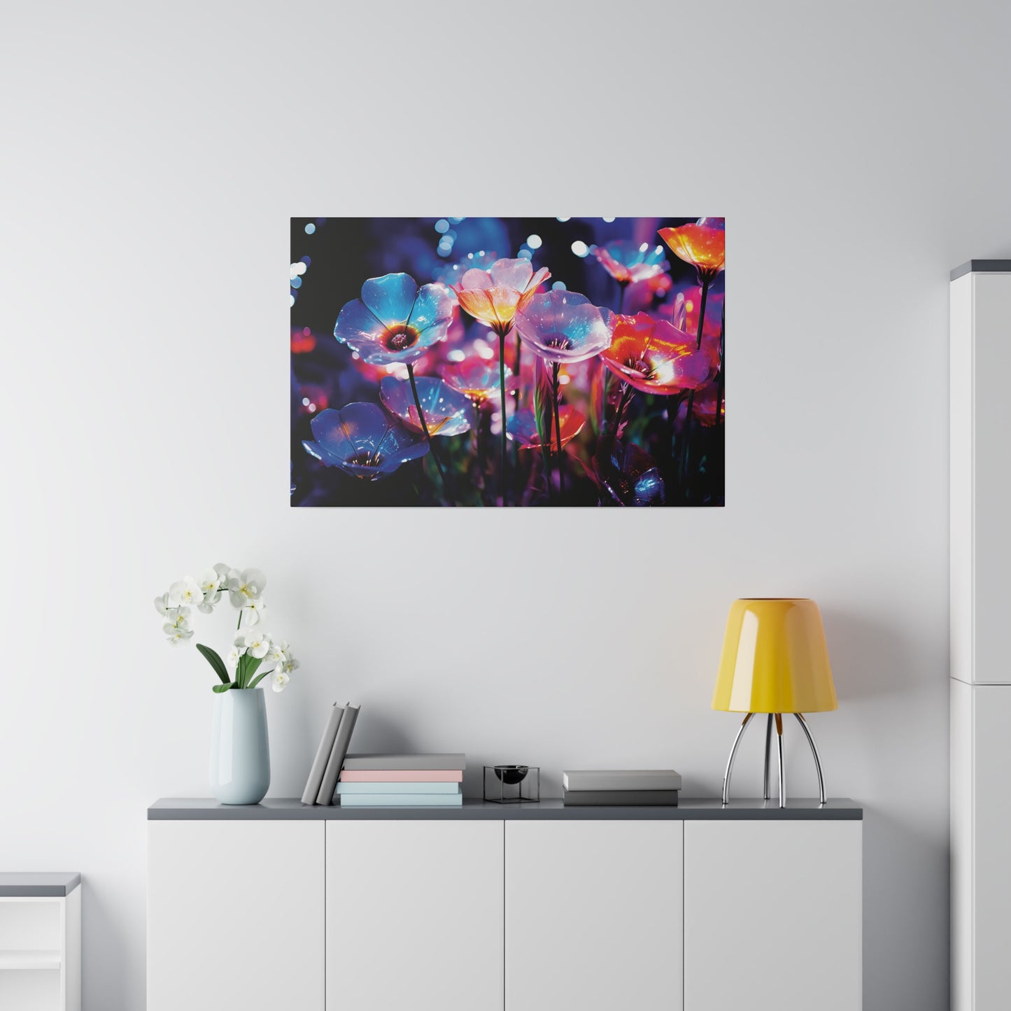 Celestial Bouquet Wrapped Canvas