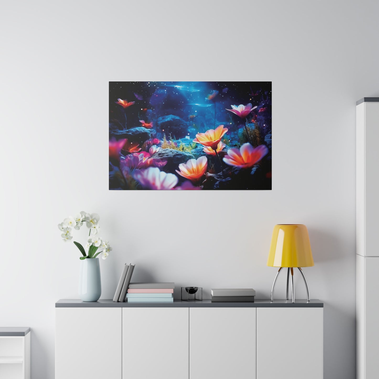 Cosmic Oasis Wrapped Canvas