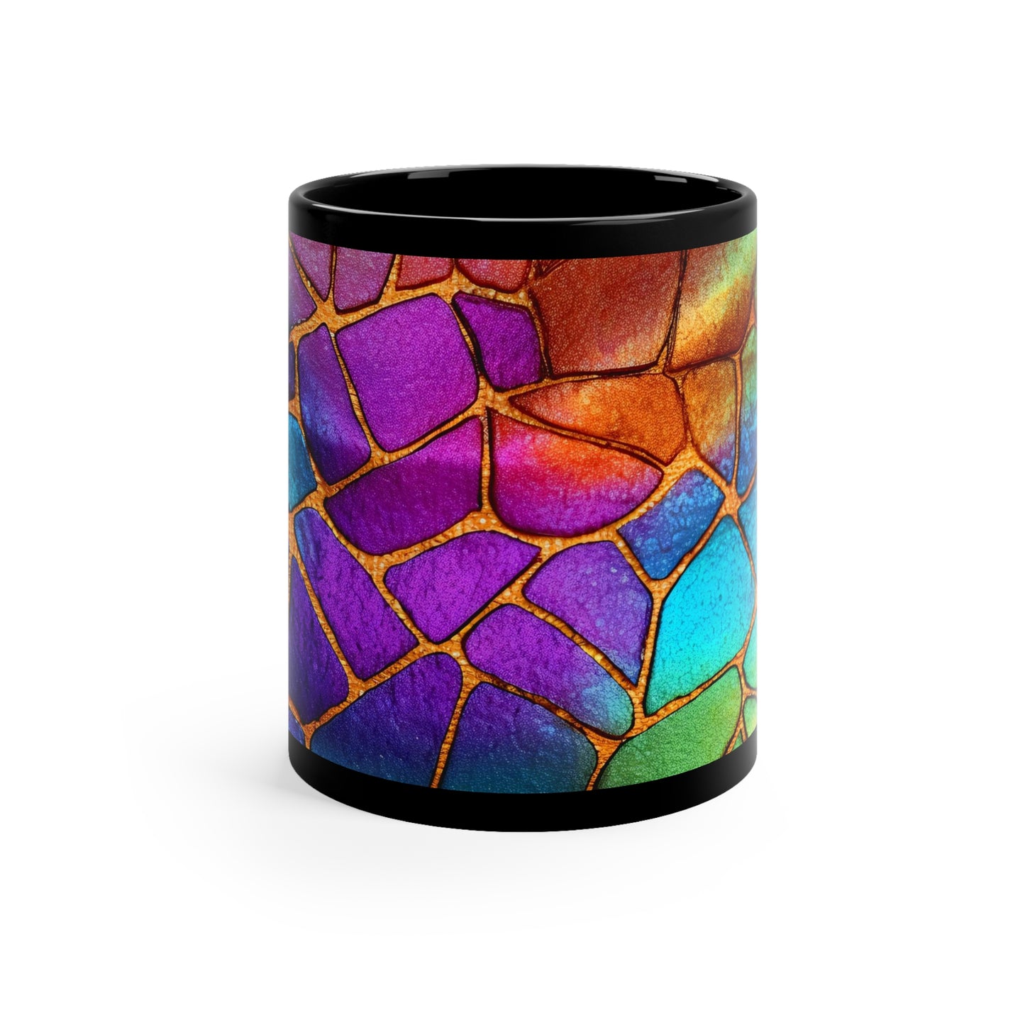 Dragon Scale Treasures 11oz Black Mug