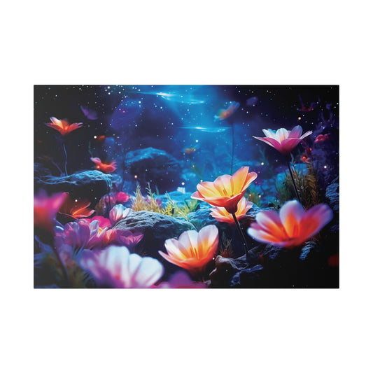 Cosmic Oasis Wrapped Canvas