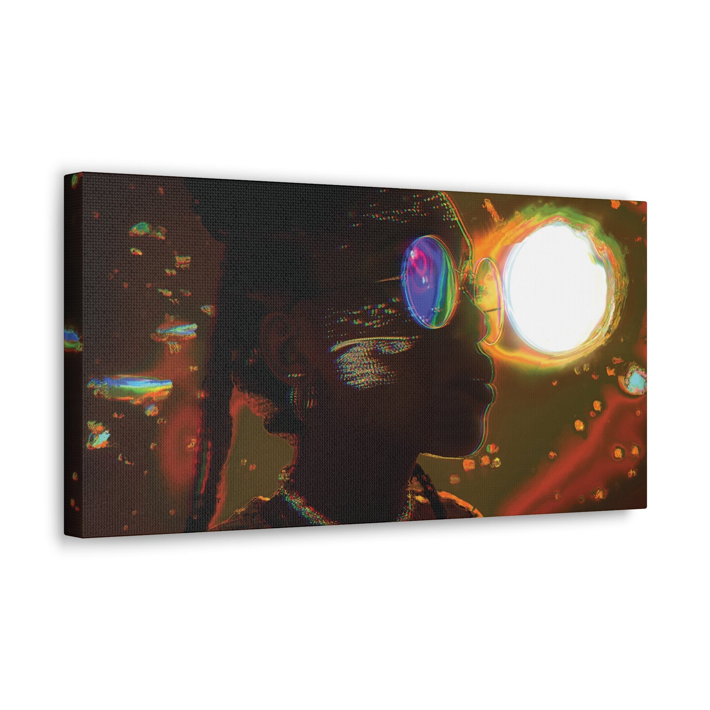 Angled shot of Novae Glimmer Gallery Canvas