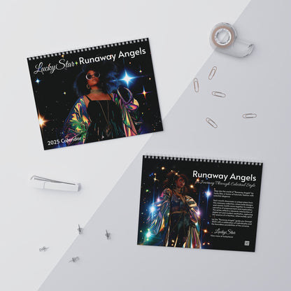 Front and back cover of the Runaway Angels Calendar